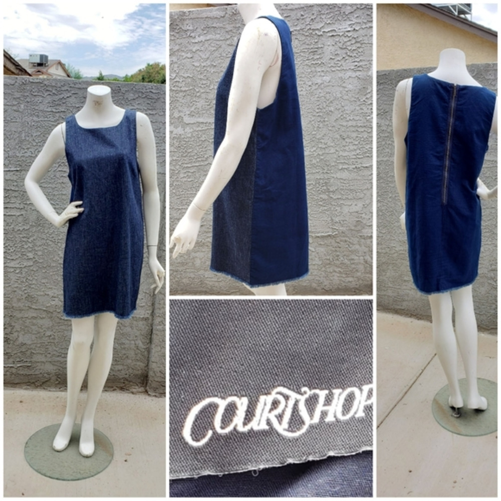 Courtshop Blue Julia Denim Shift Dress‎